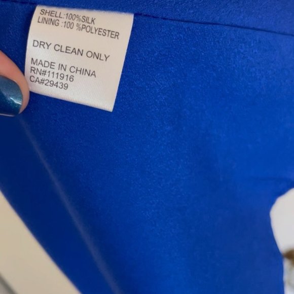 Yumi Kim | Silk Mini Wrap Dress | M | "Soho Mixer" in Blue Floral - Picture 8 of 8